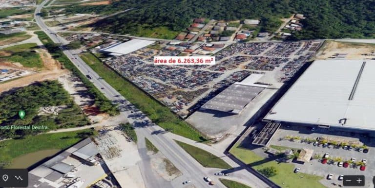 Terreno para alugar, 6.263,36m² – Aririú – Palhoça, SC.