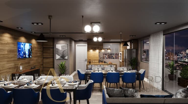 Apartamento à venda – 2 quartos sendo 1 suíte/Terraço com Piscina – Campinas – São José/SC.