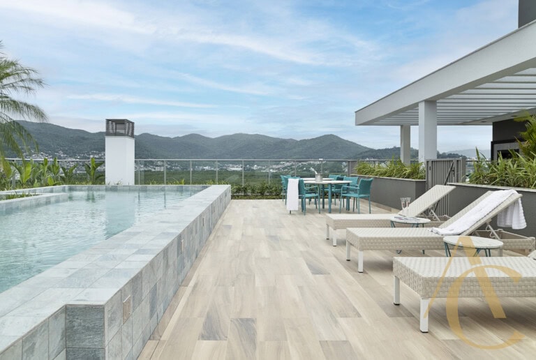 Apartamento à venda – 2 quartos sendo 1 suíte – Cacupé – Florianópolis/SC.