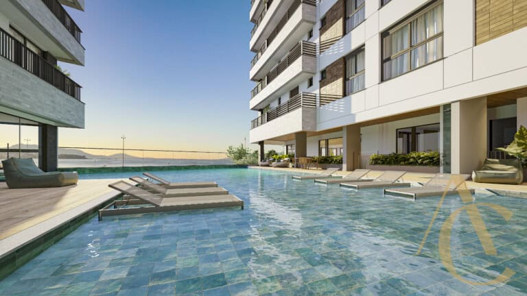 Apartamento à venda – 3 suítes com demi-suítes – Praia Comprida, São José/SC.
