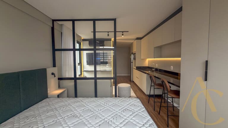 Studio para alugar – 34,95m² – Mobiliado – Centro | Florianópolis/SC.