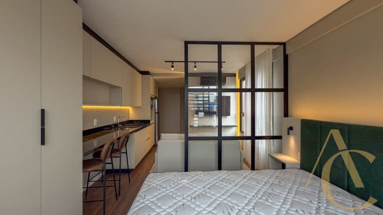 Studio para alugar – 34,95m² – Mobiliado – Centro | Florianópolis/SC.