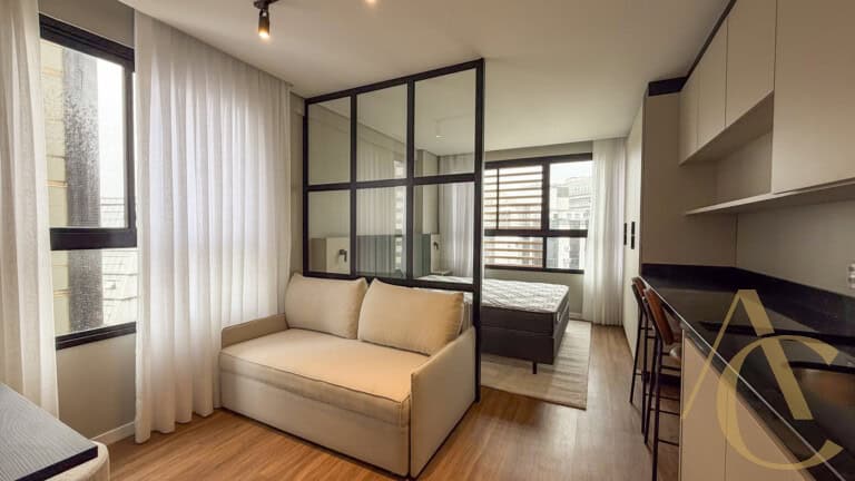 Studio para alugar – 34,95m² – Mobiliado – Centro | Florianópolis/SC.