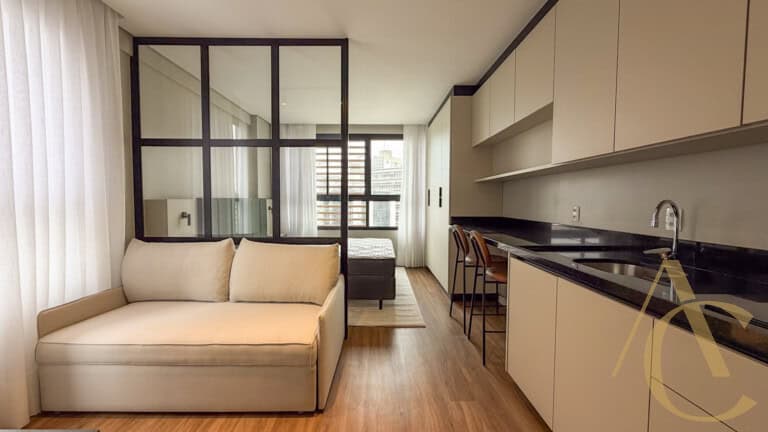 Studio para alugar – 34,95m² – Mobiliado – Centro | Florianópolis/SC.