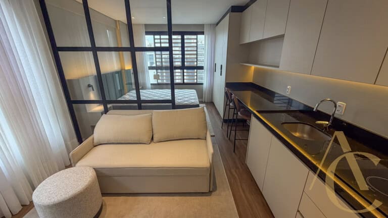 Studio para alugar – 34,95m² – Mobiliado – Centro | Florianópolis/SC.